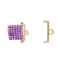 (image for) TOPOLIA II-AIKO PRECISION or DELICA Cylinder EARRING Ending 24K GOLD PLATE * One Pair