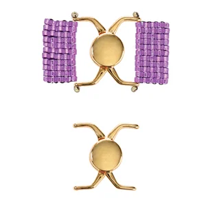 (image for) Cymbals Collection; KISSAMOS II-AIKO Precision Cylinder or DELICA MAGNETIC CLASP SET 24K GOLD PLATE * One Set