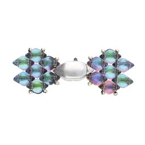 (image for) Cymbal Collection; Antique Silver Plate - Ralaki GemDuo Magnetic Clasp
