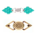 (image for) Cymbal Collection GYALOS-Antique Brass Plate GemDuo Magnetic Clasp * One Set