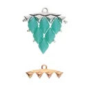 (image for) Cymbals Collection; Rose Gold Plate - VANI IV GemDuo Bead Ending * One Pair