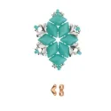 (image for) MITAKAS-GemDuo Side Bead -Rose Gold Plate * 4 Pieces