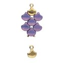 (image for) Cymbal Collection; 24K Gold Plate - Karavos Ginko Bead Ending * One Pair