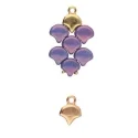 (image for) Cymbal Collection; Rose Gold Plate - Kastro Ginko Bead Ending * One Pair