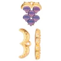 (image for) Cymbal Collection; 24k Gold Plate - AVOLATHONISI Ginko Bead Ending * One Pair