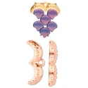 (image for) Cymbal Collection; Rose Gold Plate - AVOLATHONISI Ginko Bead Ending * One Pair