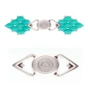 (image for) Cymbal Collection GYALOS-Antique Silver Plate GemDuo Magnetic Clasp * One Set