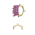 (image for) FRES II-TOHO Size 11/o Round Seed Bead EARRING Ending ROSE GOLD PLATE * One Pair
