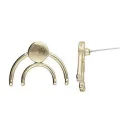 (image for) PLATANI IV-TOHO 11/o Round Seed Bead EARRING POSTS ANTIQUE BRASS PLATE * One Pair