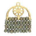 (image for) 24K Gold Plate - AMATOS III TOHO 8/o Bead Ending * One Pair