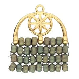(image for) 24K Gold Plate - AMATOS III TOHO 8/o Bead Ending * One Pair