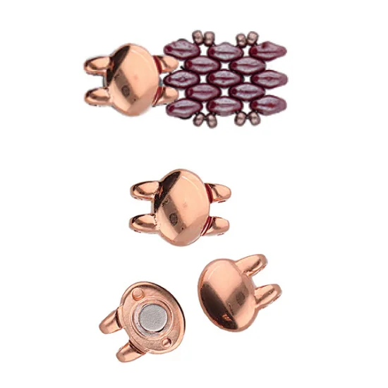 (image for) Rose Gold Plate - Kypri SuperDuo Magnetic Clasp