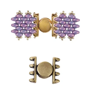 (image for) ATENI SuperDuo Magnetic Clasp, Antique Brass * One Set