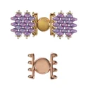(image for) Rose Gold Plate - ATENI SuperDuo Magnetic Clasp * One Set