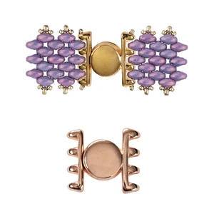 (image for) Rose Gold Plate - ATENI SuperDuo Magnetic Clasp * One Set