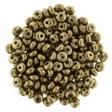 (image for) Czech 3mm Rondelle-Bronze Metallic * Strand of 100 Glass Beads