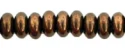 (image for) Czech 4mm Rondelle-Dark Bronze * Strand of 100 Glass Beads