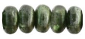 Czech 3mm Rondelle-Fern Green Mirror * Strand of 100 Glass Beads (image for) Czech 3mm Rondelle-Fern Green Mirror * Strand of 100 Glass Beads