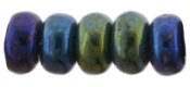 Czech 3mm Rondelle-Iris Blue * Strand of 100 Glass Beads (image for) Czech 3mm Rondelle-Iris Blue * Strand of 100 Glass Beads