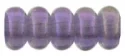 (image for) Czech 3mm Rondelle-Luster Iris Tanzanite * Strand of 100 Glass Beads