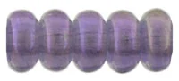 (image for) Czech 3mm Rondelle-Luster Iris Tanzanite * Strand of 100 Glass Beads