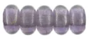 (image for) Czech 3mm Rondelle-Luster Tanzanite * Strand of 100 Glass Beads