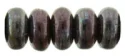 (image for) Czech 3mm Rondelle-Metallic Amethyst Luster * Strand of 100 Glass Beads