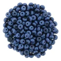 (image for) Czech 3mm Rondelle-Metallic Suede Blue * Strand of 100 Glass Beads