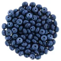 (image for) Czech 4mm Rondelle-Metallic Suede Blue * Strand of 100 Glass Beads