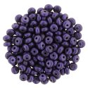 (image for) Czech 3mm Rondelle-Metallic Suede Purple * Strand of 100 Glass Beads