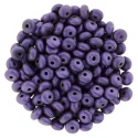 (image for) Czech 4mm Rondelle-Metallic Suede Purple * Strand of 100 Glass Beads