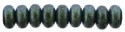 (image for) Czech 4mm Rondelle-Polychrome Aqua Teal * Strand of 100 Glass Beads