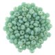 (image for) Czech 3mm Rondelle-Turquoise Iris Luster * Strand of 100 Glass Beads