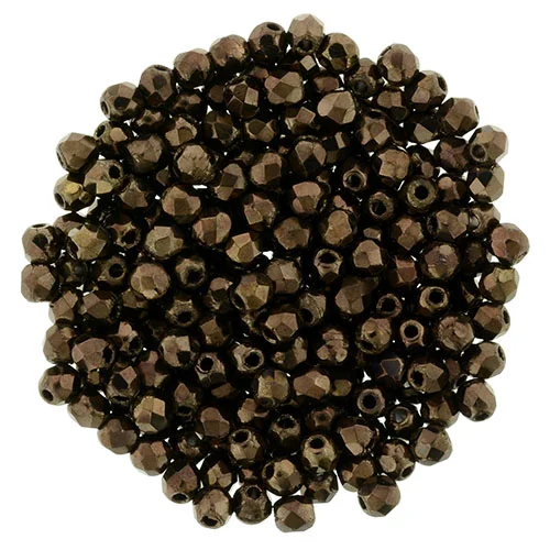 (image for) Czech Fire Polish 4mm-Dark Bronze Metallic
