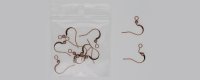 Antique Copper Plate - Hammered Shepherds Hook Ear Wires with Bead (image for) Antique Copper Plate - Hammered Shepherds Hook Ear Wires with Bead