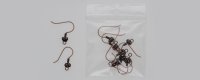Antique Copper Plate - Shepherds Hook Ear Wire with Coil & Bali Style Bead * 5 Pair (image for) Antique Copper Plate - Shepherds Hook Ear Wire with Coil & Bali Style Bead * 5 Pair
