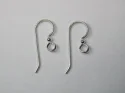 (image for) Sterling Silver Filled - Fish Hook Ear Wire w/ 2 mm Sterling Bead * One Pair