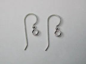(image for) Sterling Silver Filled - Fish Hook Ear Wire w/ 2 mm Sterling Bead * One Pair