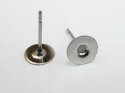 (image for) Stainless Steel - 6 mm Glue On Posts * 20 Pieces