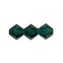 (image for) Preciosa Crystal-4mm Bicone Emerald * 144 Pieces