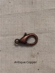 (image for) Antique Copper Plate - 14mm Lobster Clasp * 3 Sets