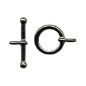 (image for) Antique Copper Plate - Mini Toggle Clasp * 2 Sets 12 x 9 mm