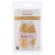 (image for) Gold Plate - Assorted 3 & 4 mm Crimp Bead Covers * 80 Pieces