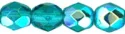 (image for) Czech Fire Polish 4mm-Teal AB