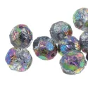(image for) Czech Fire Polish 4mm-Etch Full Vitral Green