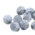(image for) Czech Fire Polish 6mm-Glittery Matte Silver