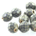 (image for) Czech 8mm Fire Polish Round - Snake Sand