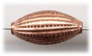 Handmade Java Copper 21mm Textured Oval Bead * 5 Beads (image for) Handmade Java Copper 21mm Textured Oval Bead * 5 Beads
