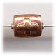 Handmade Java Copper 11mm Puffed Rectangular Cross Design Bead *10 Beads (image for) Handmade Java Copper 11mm Puffed Rectangular Cross Design Bead *10 Beads
