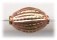 Handmade Java Copper 15mm Textured Oval Bead * 5 Beads (image for) Handmade Java Copper 15mm Textured Oval Bead * 5 Beads